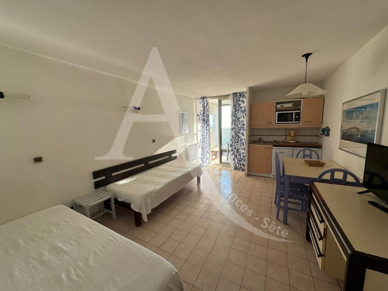 Studio Vue Mer Avec Pkg, Piscine, Tennis, Plage Direct Sete Luaran gambar