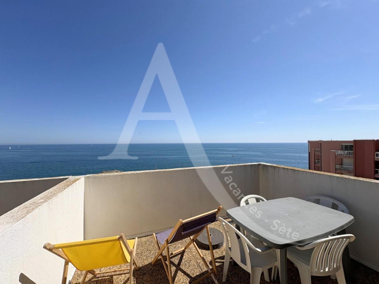Studio Vue Mer Avec Pkg, Piscine, Tennis, Plage Direct Sete Luaran gambar