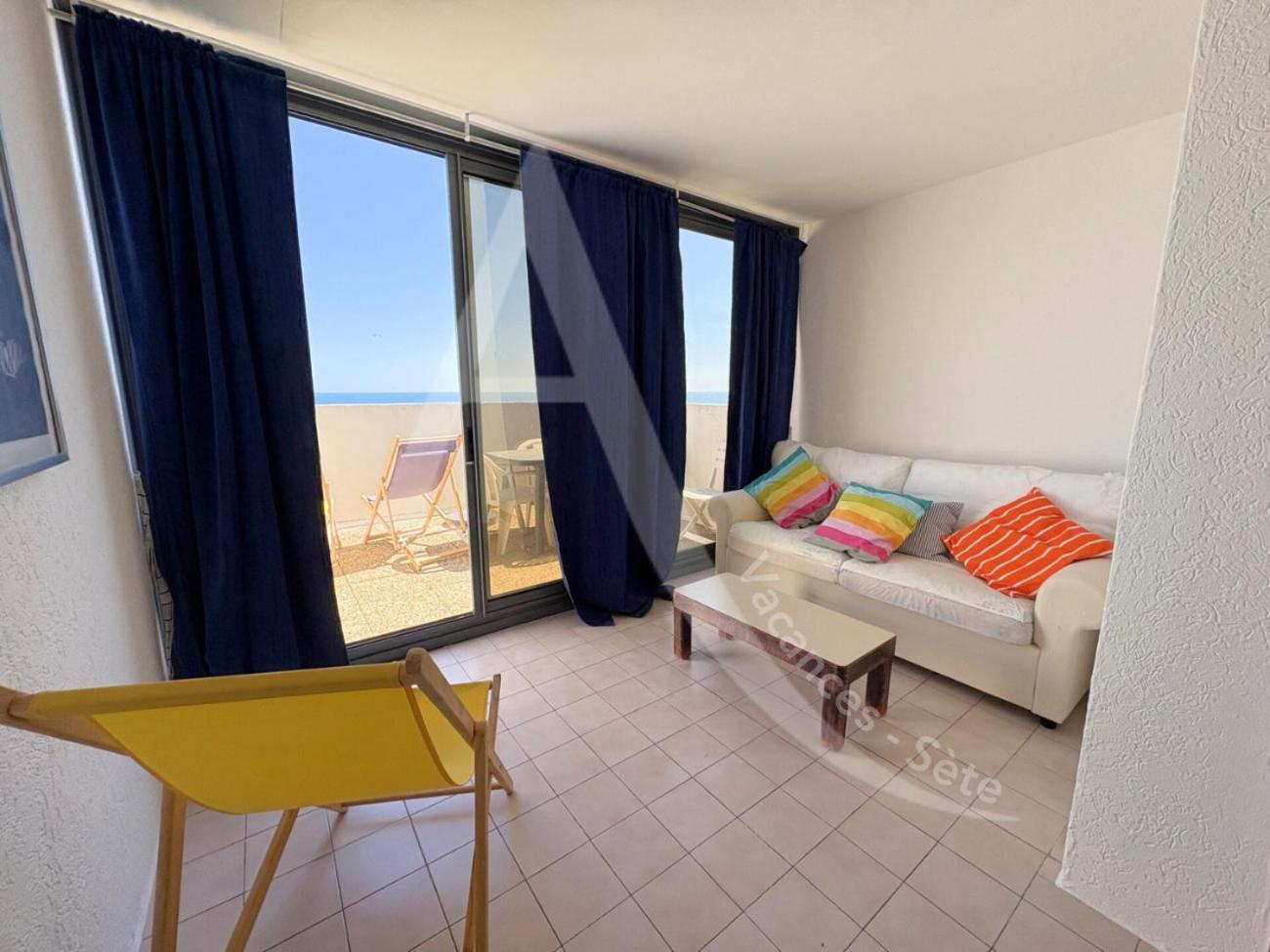 Studio Vue Mer Avec Pkg, Piscine, Tennis, Plage Direct Sete Luaran gambar