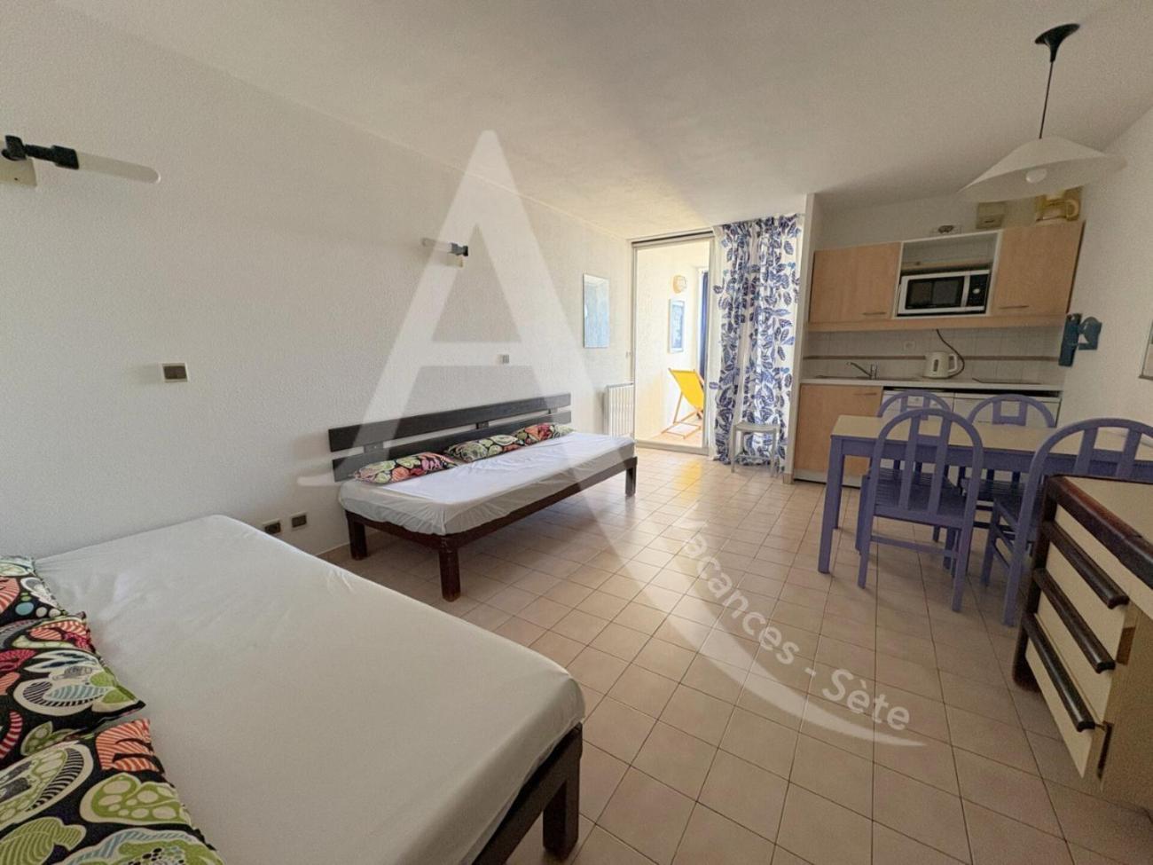 Studio Vue Mer Avec Pkg, Piscine, Tennis, Plage Direct Sete Luaran gambar