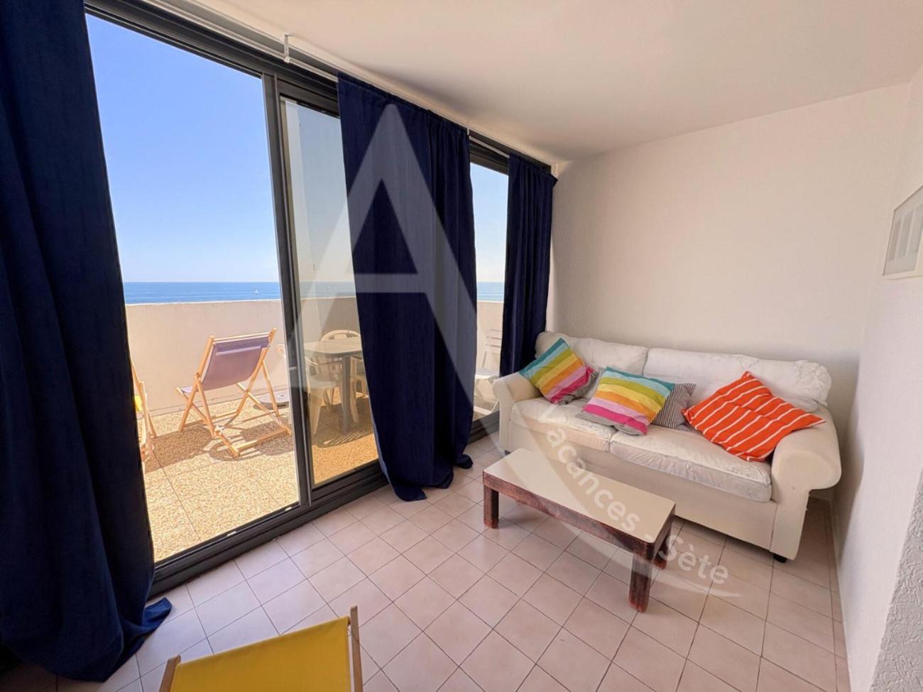 Studio Vue Mer Avec Pkg, Piscine, Tennis, Plage Direct Sete Luaran gambar